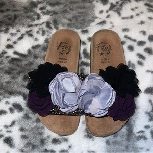 Colors of California Floral Sandals